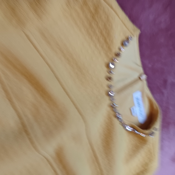 Yellow Mini Bee dress jewel accent thick lined gorgeous feminin ruffles Bey mini - Picture 4 of 13